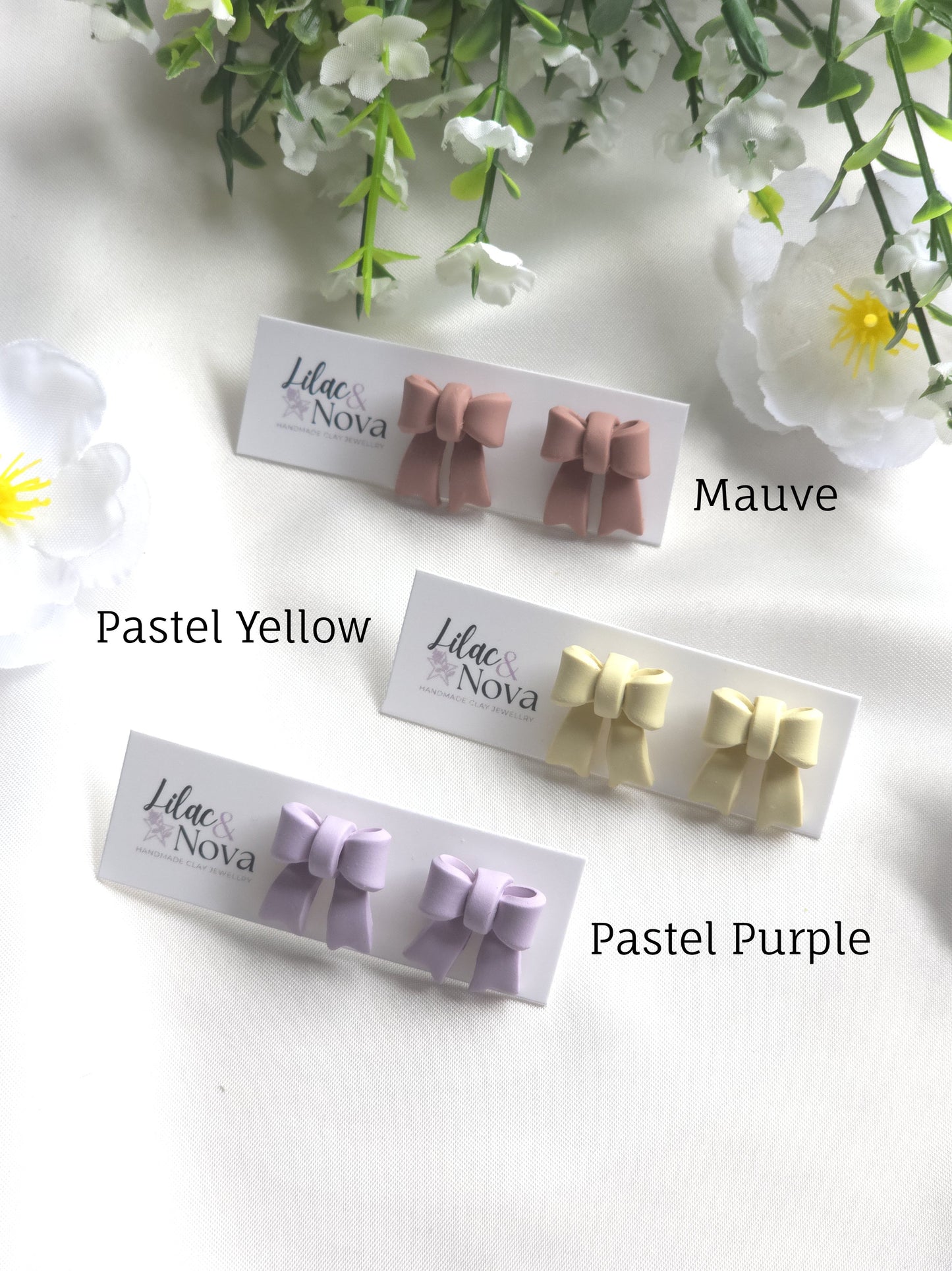 Classic Petite Pastel Bow Stud