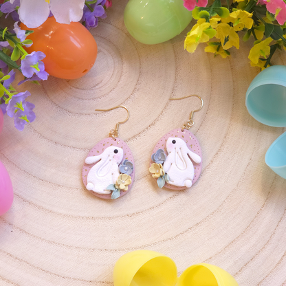 Bunny Bloom Egg Drop Earring
