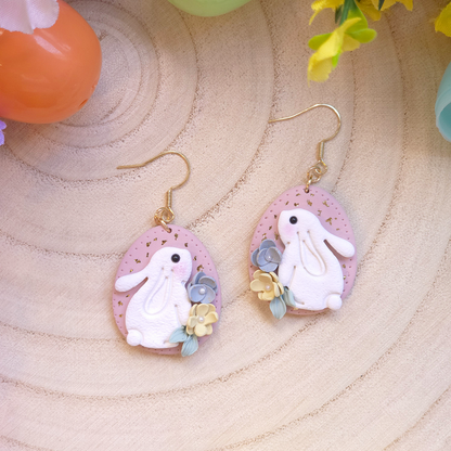 Bunny Bloom Egg Drop Earring
