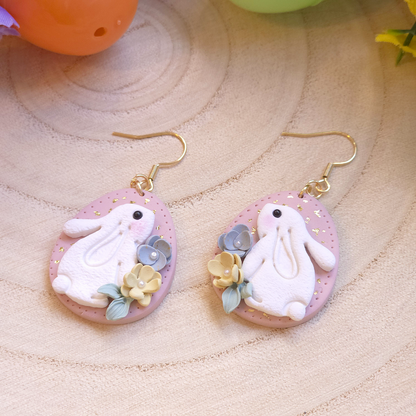 Bunny Bloom Egg Drop Earring