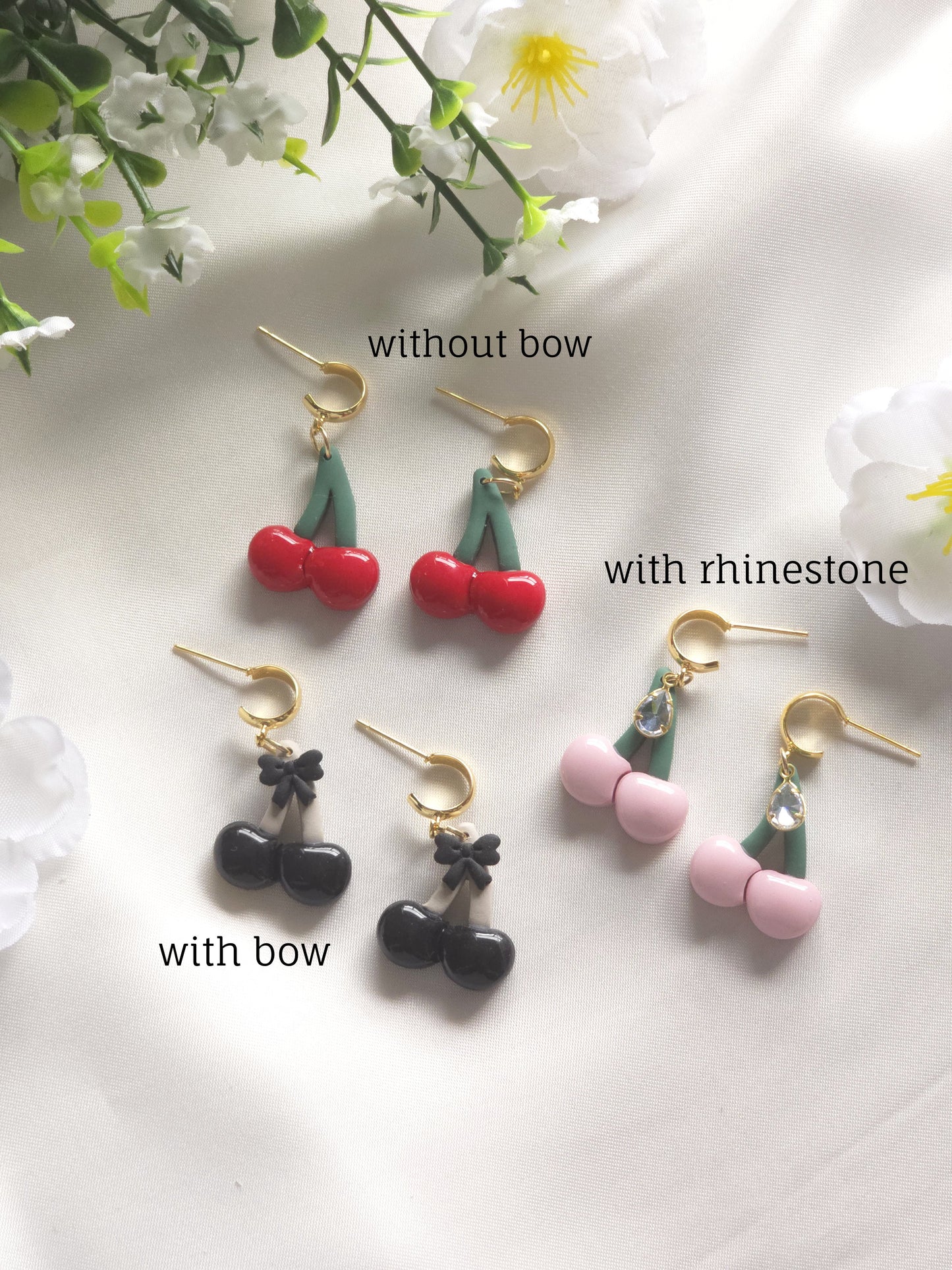 Red Cherry Drop Earring