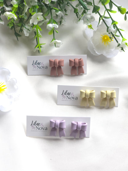 Classic Petite Pastel Bow Stud
