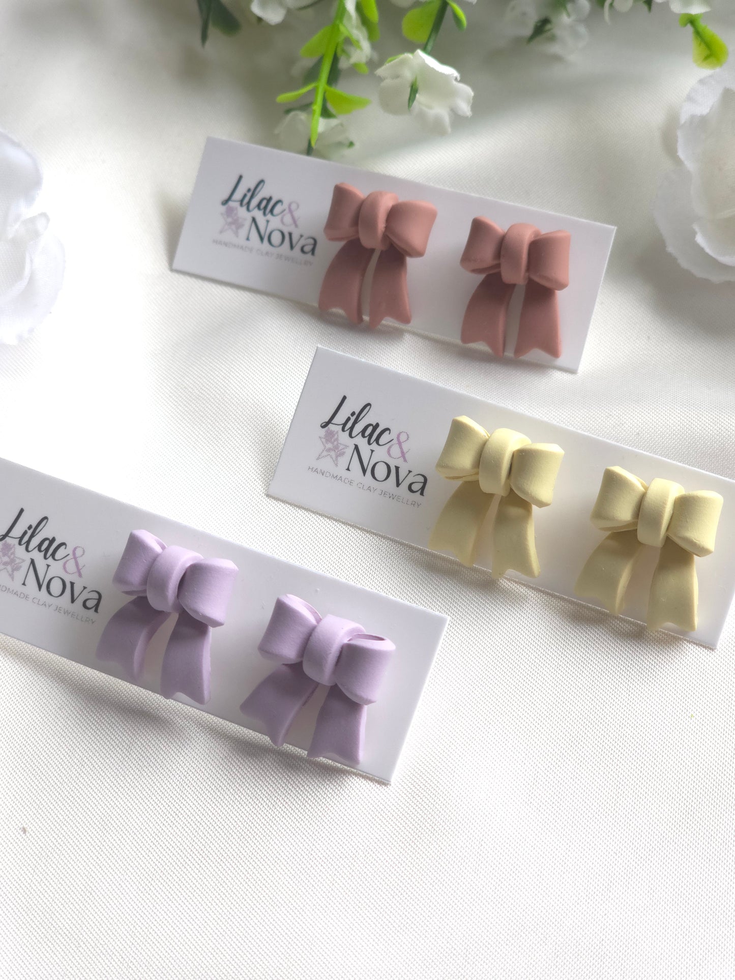 Classic Petite Pastel Bow Stud