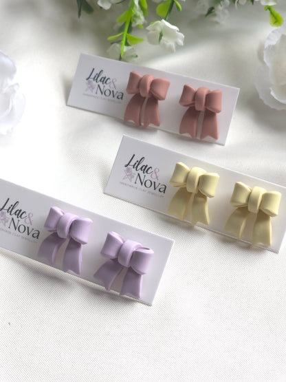 Classic Petite Pastel Bow Stud