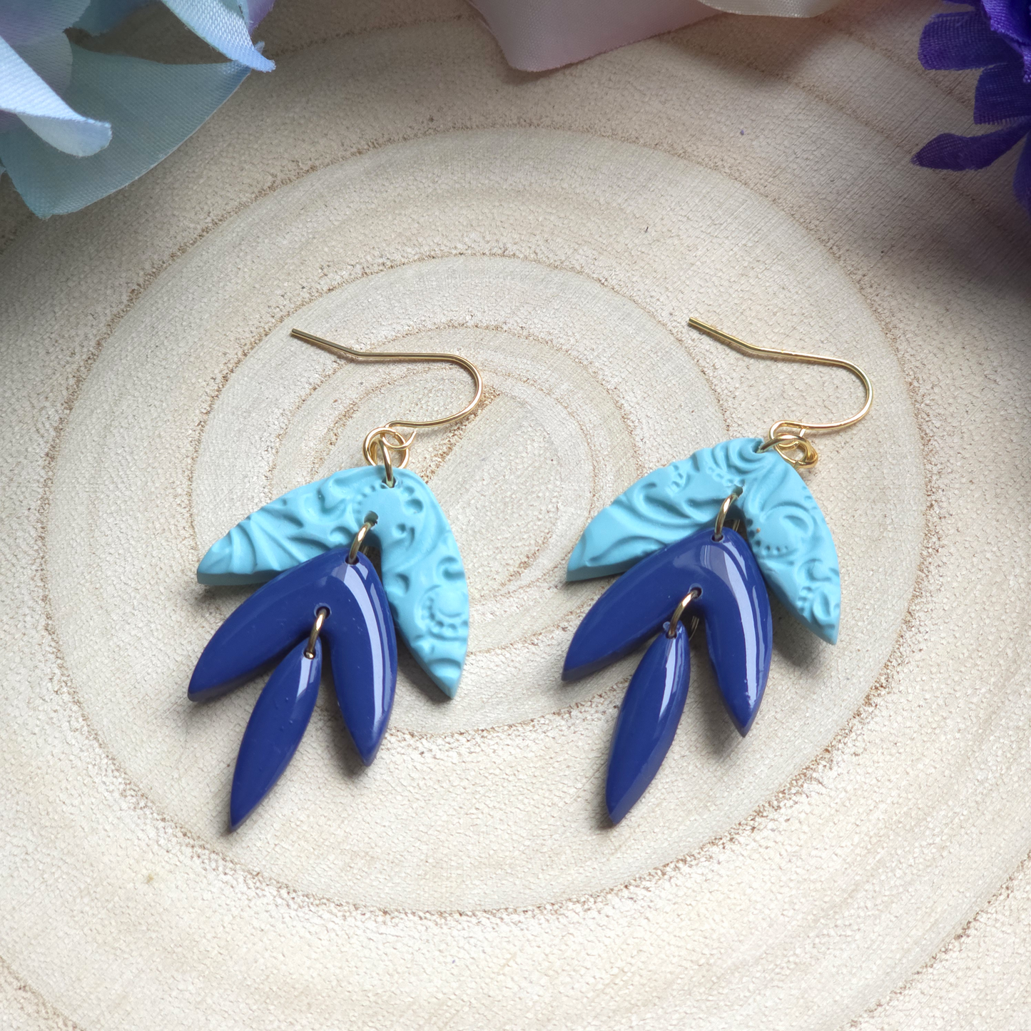 Farah Blue and Mint Dangle Earring
