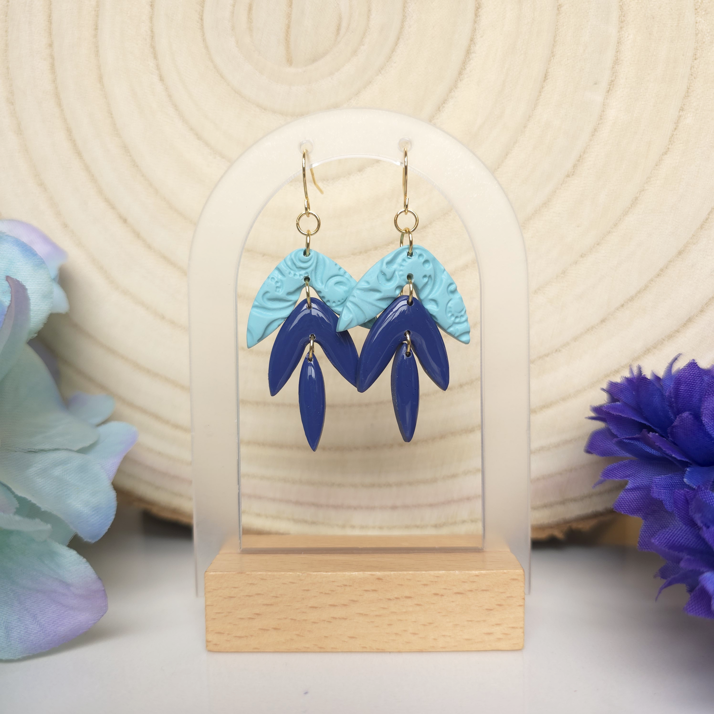 Farah Blue and Mint Dangle Earring