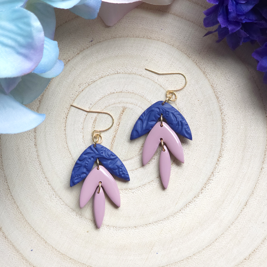 Farah Pink and Blue Dangle Earring