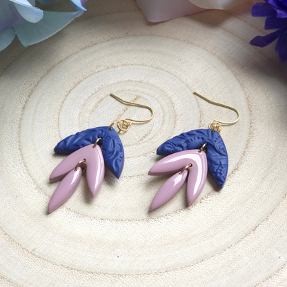 Farah Pink and Blue Dangle Earring