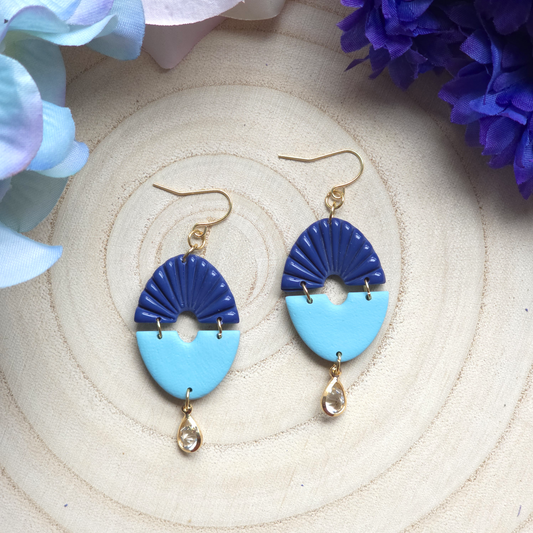Kleo Blue and Mint Dangle Earring