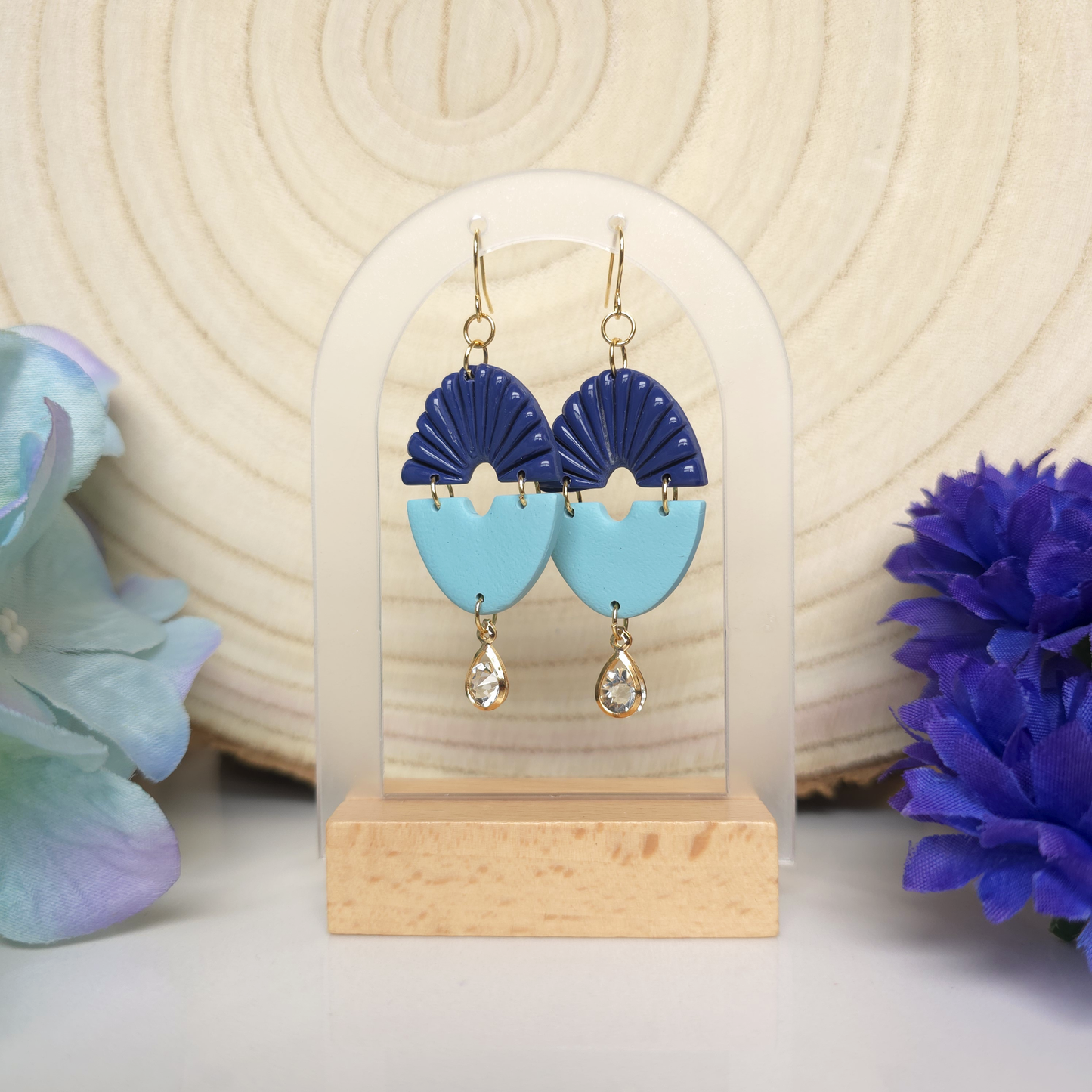 Kleo Blue and Mint Dangle Earring