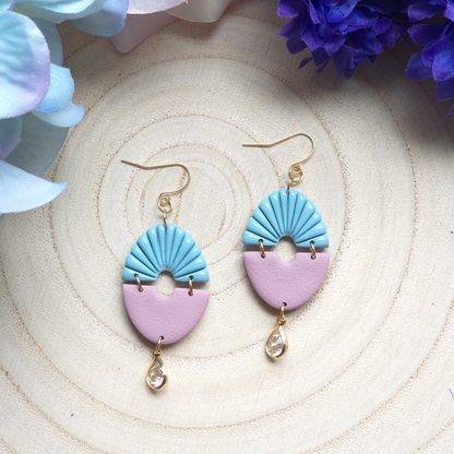 Kleo Mint and Pink Dangle Earring