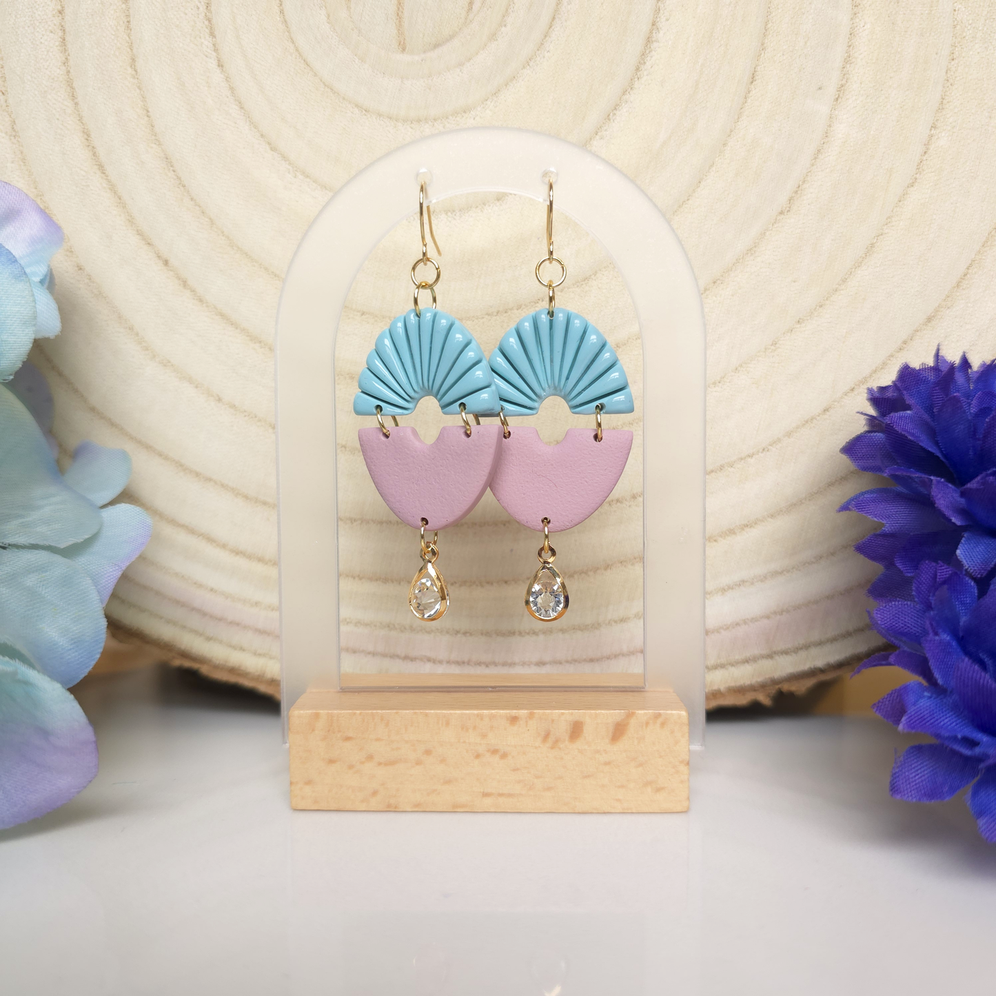 Kleo Mint and Pink Dangle Earring
