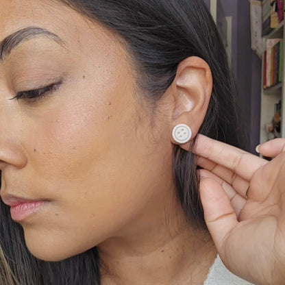 Button Studs Neutral Matte